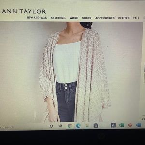 Ann Taylor Poncho
